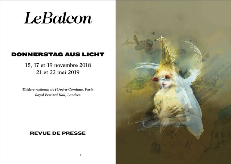 Le Balcon - Revue de presse Donnerstag